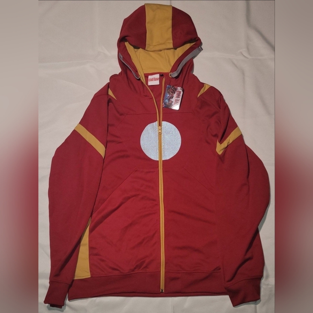 Bioworld "Iron Man" Zipper Up Hoodie-3XL